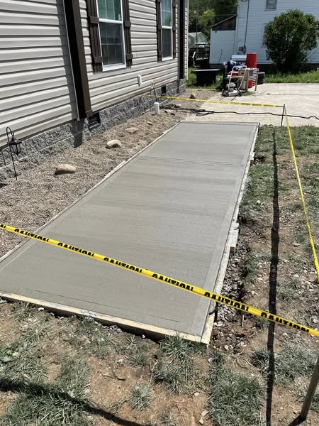 Concrete work in progress